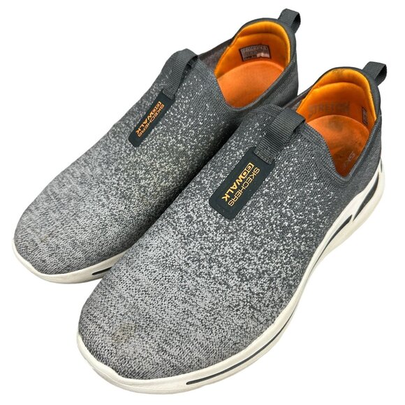 Skechers Performance Go Walk Shoes Men 10.5 Arch Fit Grey Stretch Fit SN 216256 - Picture 3 of 16